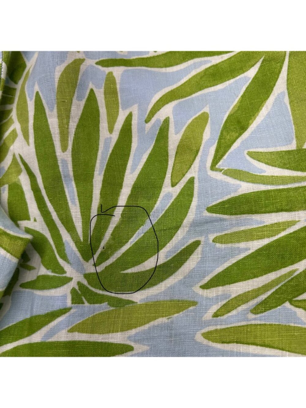 Sigrid Olsen Tropical Leaf Print Linen Top & Wide-Leg Pants Set Green & Blue S - Picture 16 of 16
